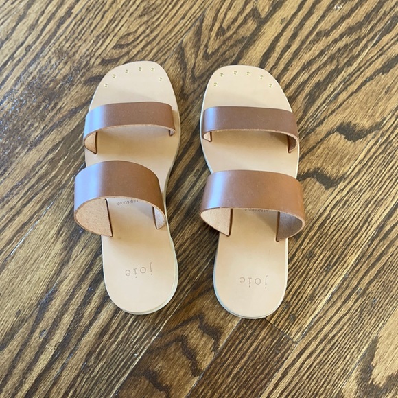 Never worn Joie leather sandals size 35.5 - Picture 1 of 6
